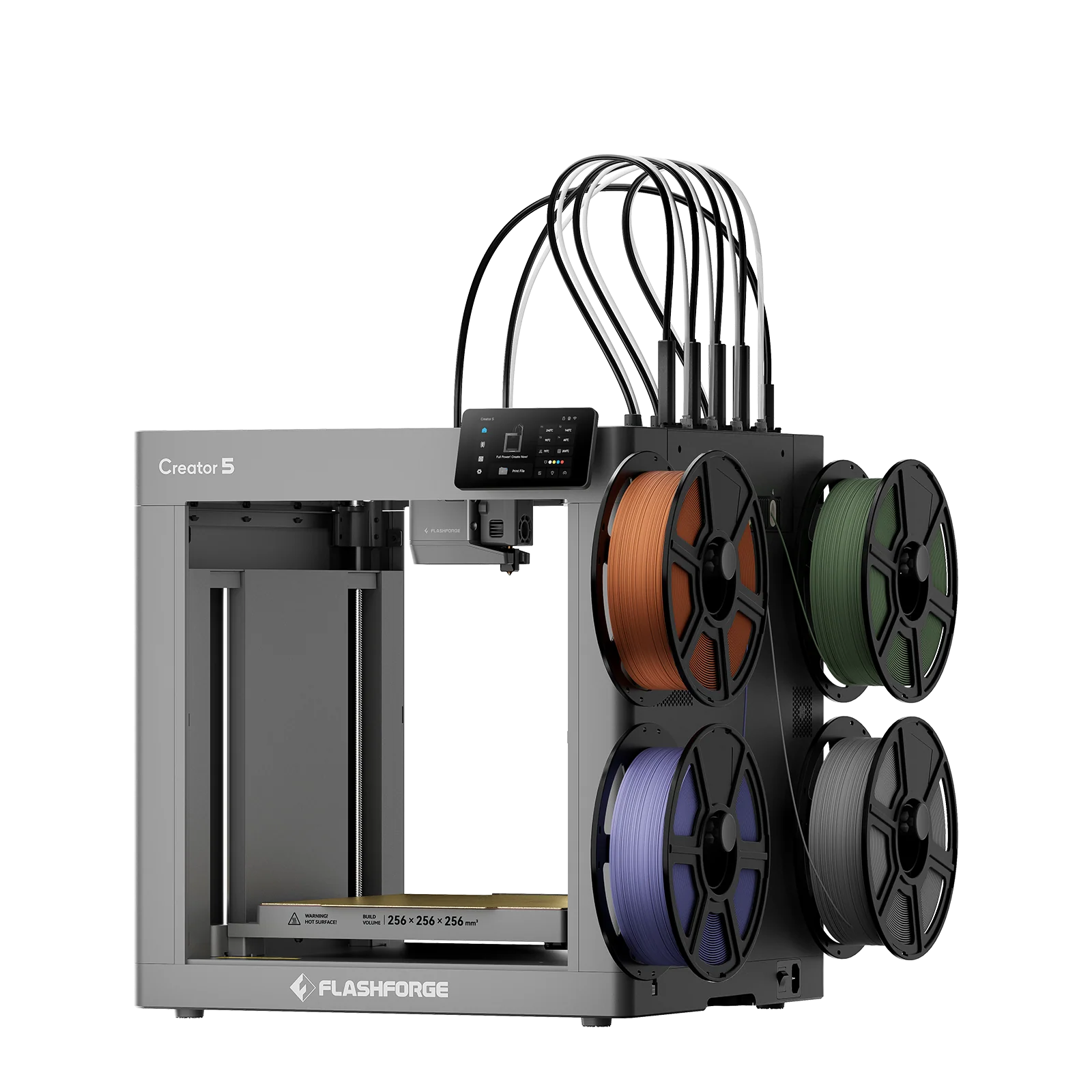 Flashforge Creator 5 3D Printer – High-Speed 4-Toolhead Multi-Color Tool Changer | Generative CAD